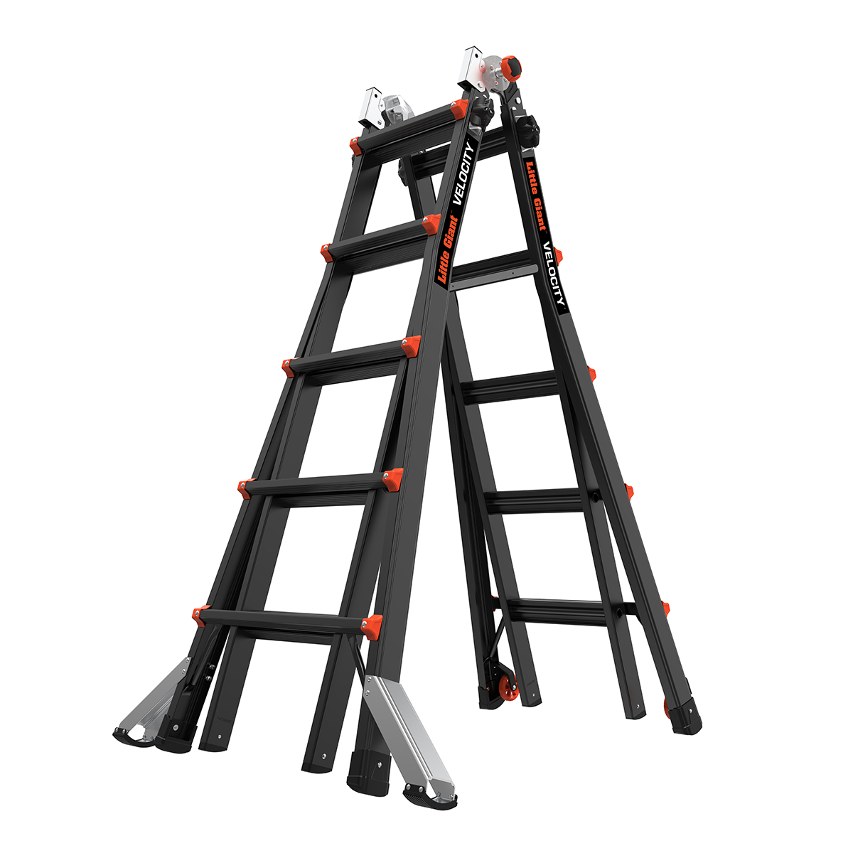 Altrex 503945 Velocity Black Pro telescopische vouwladder 4 x 5