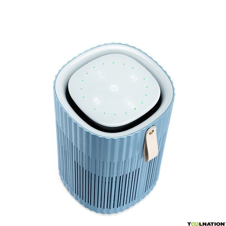 AirExchange 2022150-T | STAALBLAUW 2022150-T   STAALBLAUW Professionele Luchtreiniger 150-T Staalblauw met HEPA H13 filter, Carbon, ionisator, UV-C LED   Geschikt tot 40m²