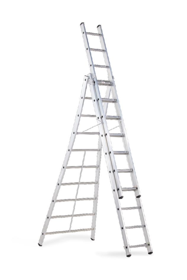 Altrex 515310 Kibo 3-delige reformladder 3 x 10 treden