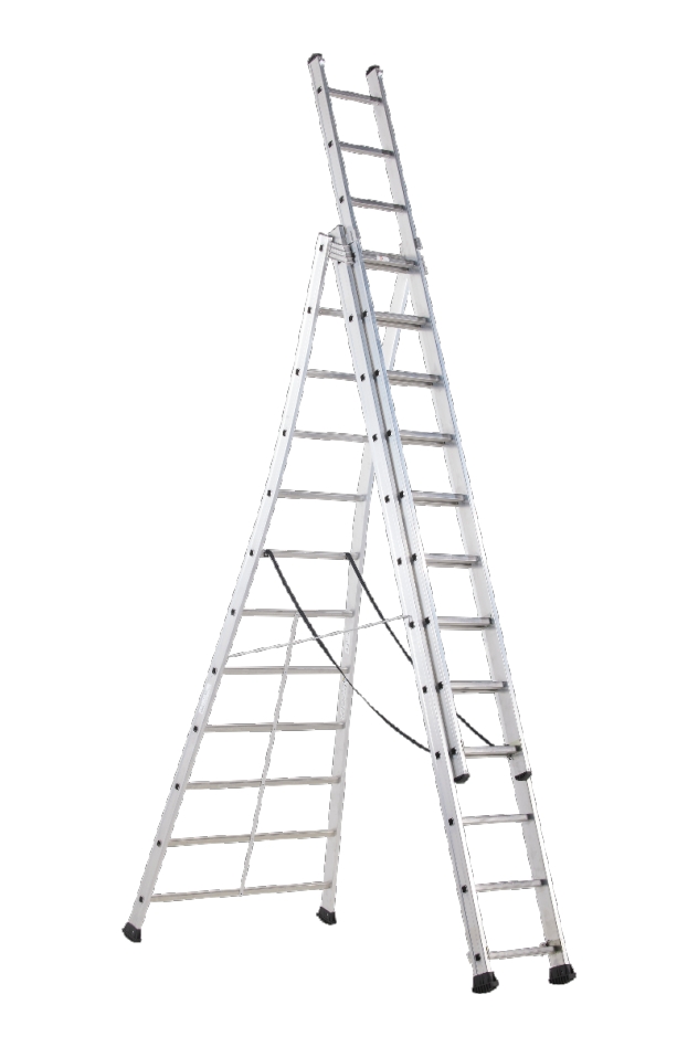 Altrex 515312 Kibo 3-delige reformladder 3 x 12 treden