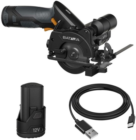 Batavia 7065265 Accu Handcirkelzaagset 85 mm incl. accu en lader 12V, 2.0Ah