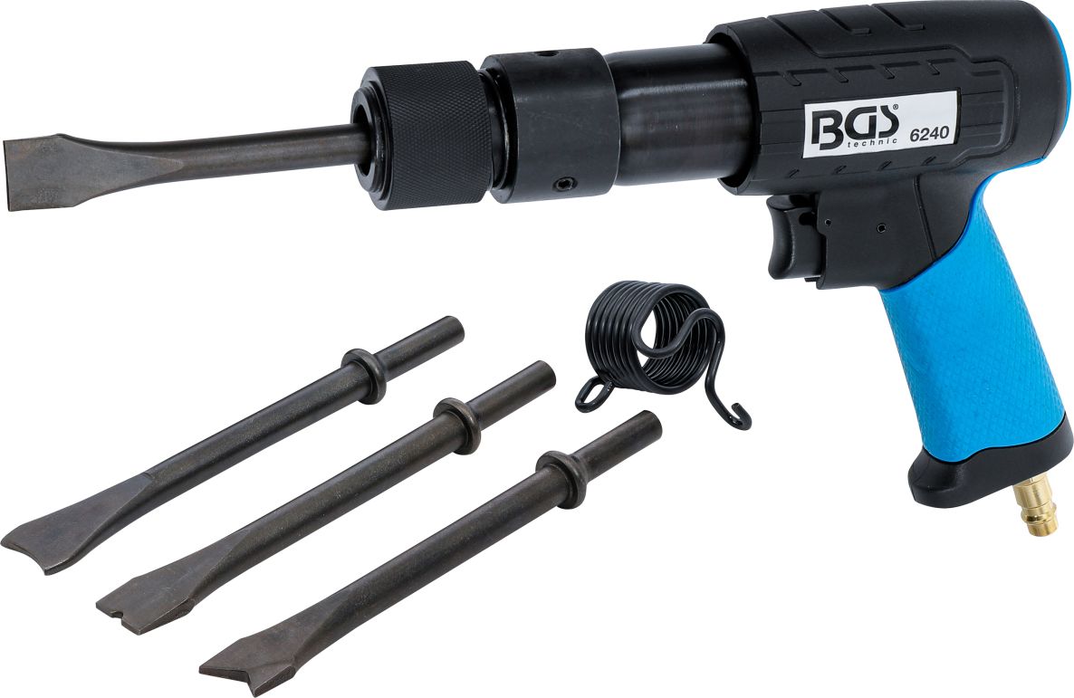 BGS 6240 Perslucht-beitelhamerset met snelwisselhouder 10 mm