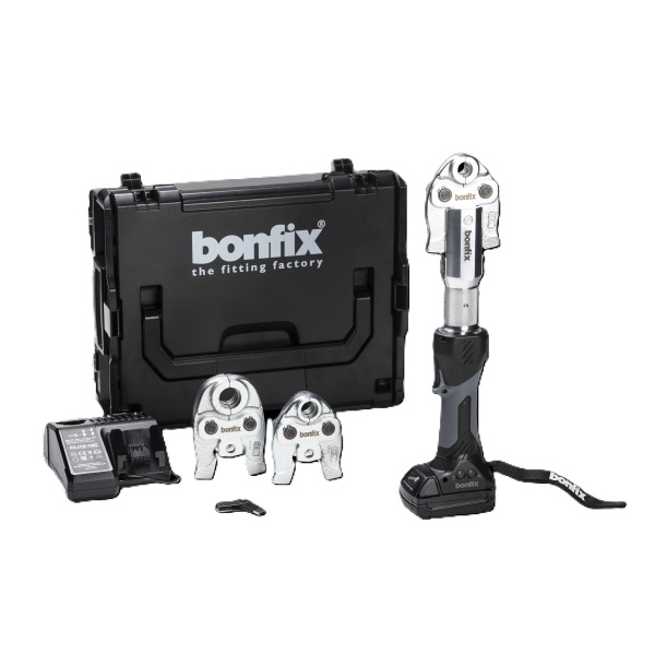 Bonfix 701075 Accu Persmachine 19 kN M-profielset 12-15-22 mm 18 Volt 2.0 Ah