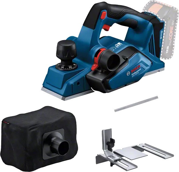 Bosch Blauw 06015B5001 GHO 18V-26 Professional Accu Schaafmachine zonder accu's en lader