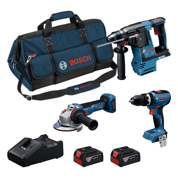 Bosch Blauw 0615A002M4 Accutoolkit 3-toolkit 18V in toolbag