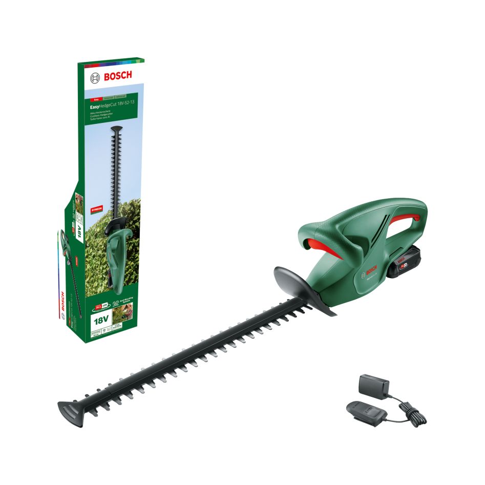 Bosch Groen 0600849M01 EasyHedgeCut 18V-52-13 Accuheggenschaar 1x 18V 2,0 Ah en AL1810CV
