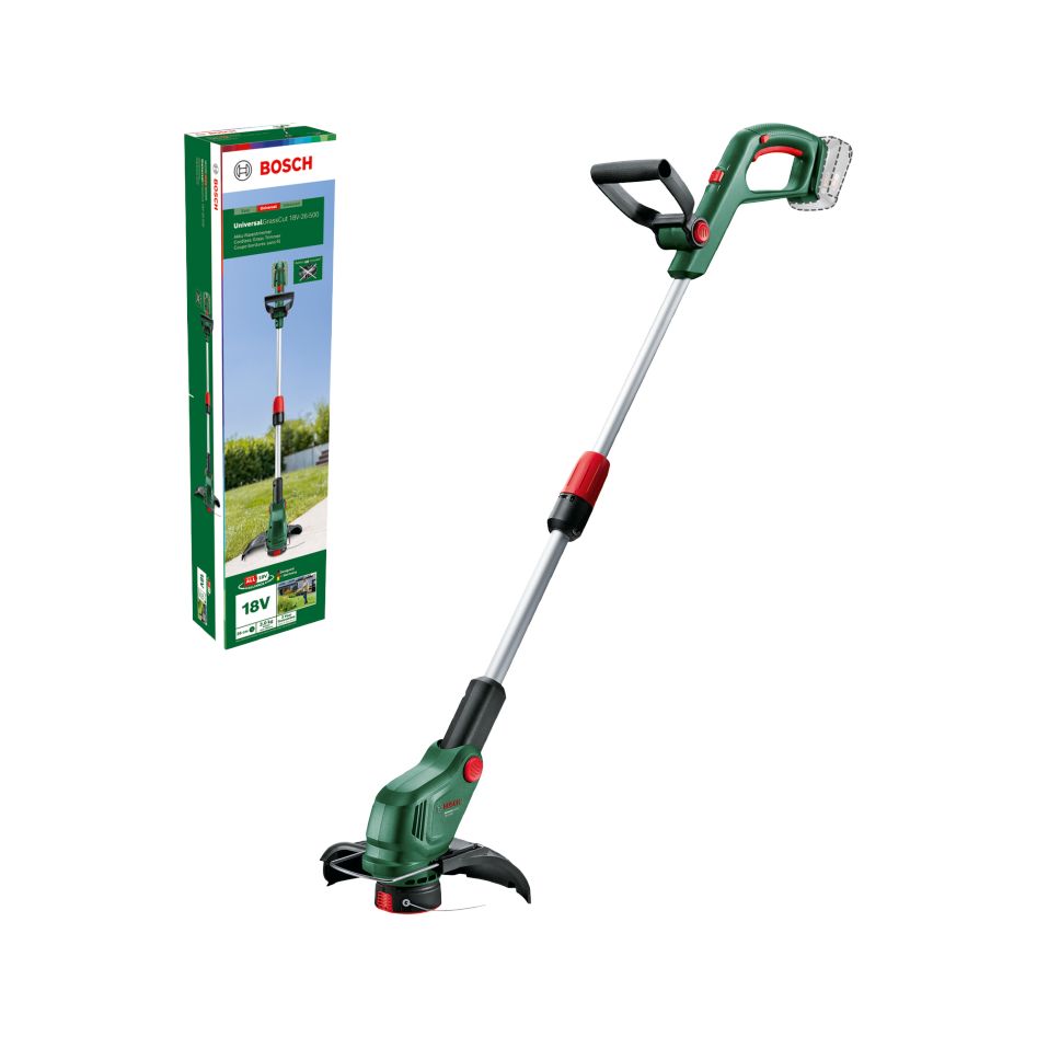 Bosch Groen 06008C1F01 UniversalGrassCut 18V-26-500 Accutrimmer excl. accu's en lader in doos