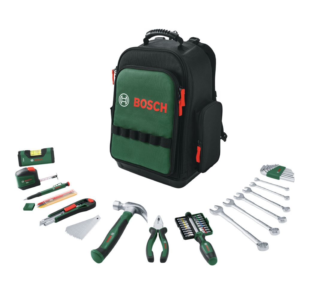 Bosch Groen Accessoires 1600A02ZA1 Gereedschaps-rugzakset 60-delig