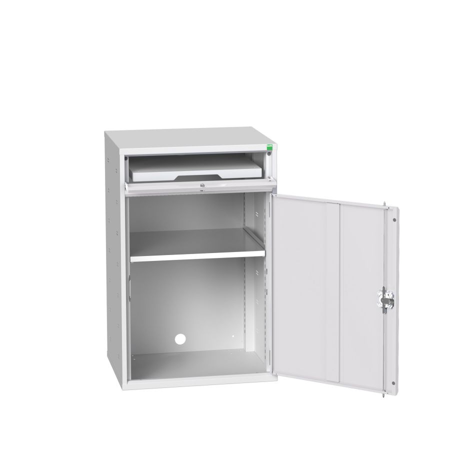 Bott 16928000.16 Verso computerkast 650x550x1000mm 1 legbord 1 schuiflade RAL 7035