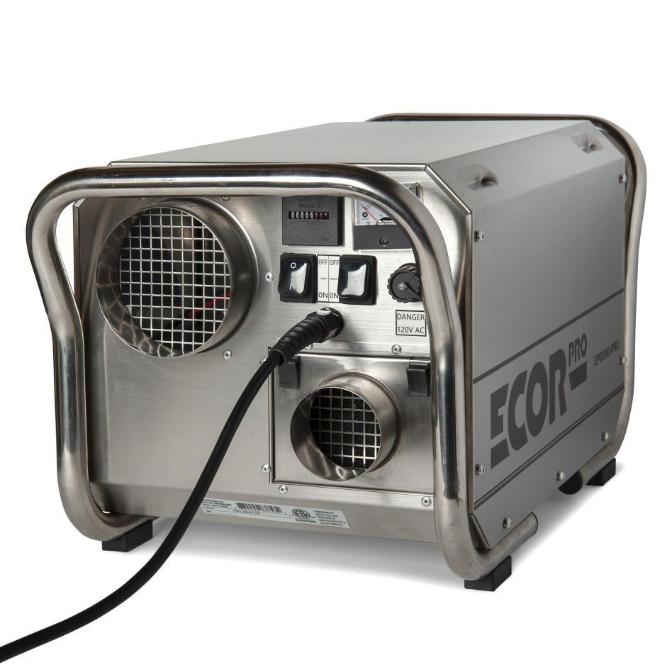 Ecor Pro DH3500 Inox DryFan Adsorptie-Ontvochtiger 45l inox