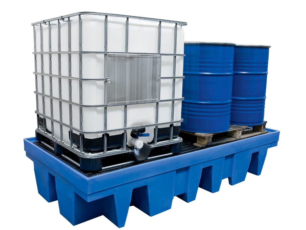 Ecospill 724576080 OPB8 Opvangbak PE met rooster PE 1140L 2560x1350x510 mm