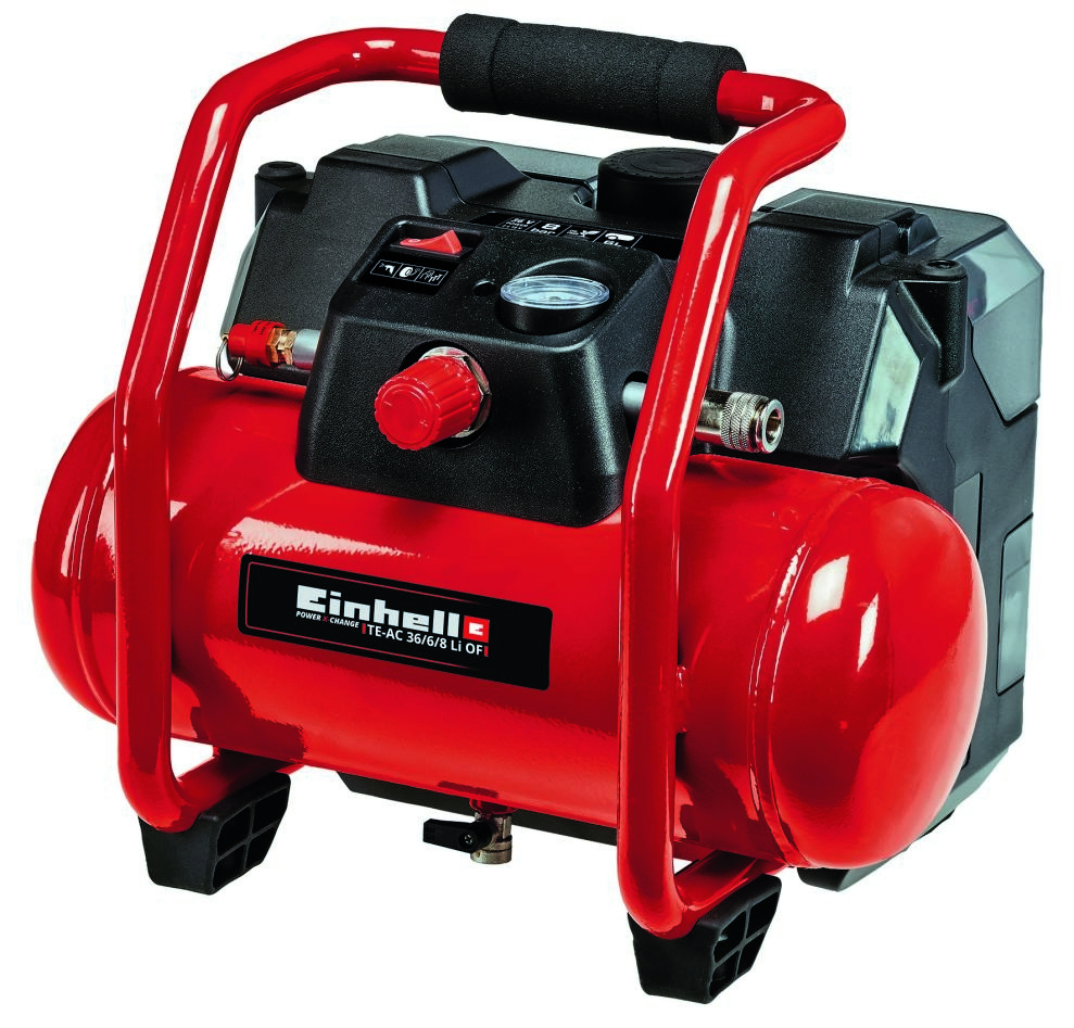 Einhell 4020450 TE-AC 36/6/8 Li OF Set-Solo Accu Compressor 2 x 18 Volt excl. accu's en lader