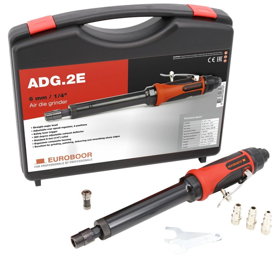 Euroboor 30514100009004 ADG.2E-CASE Lucht slijpmachine, 22000 RPM