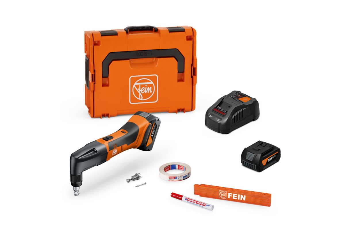 Fein 71321064000 ABLK 18 1.3 CSE AS Accuknabbelschaar basisset tot 1,3 mm 2x 18V 5.0Ah accu's en lader in L-BOXX koffer