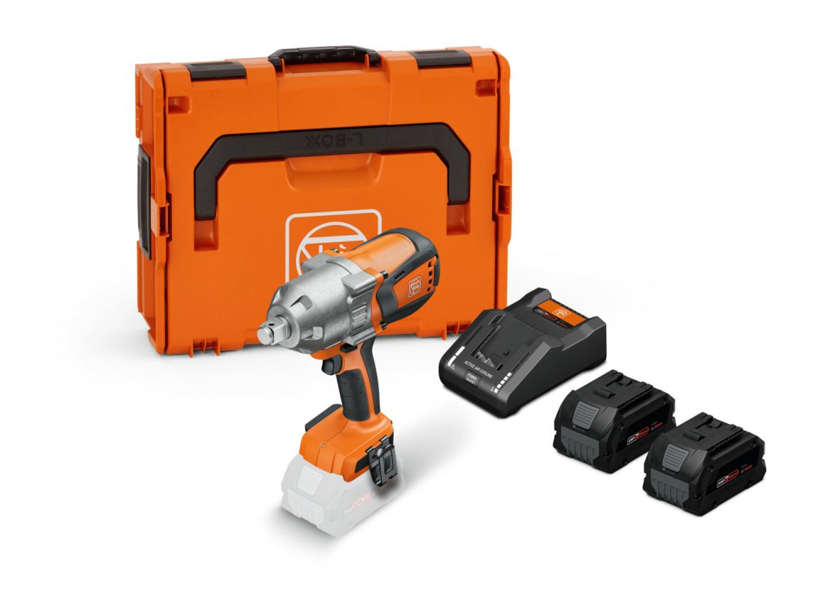 Fein 71151263000 ASCD 18-1000 W34 AS Accu-slagmoeraanzetter 2x 8.0Ah accu's en lader in L-BOXX koffer