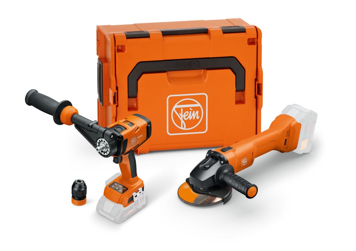 Fein 99100000837 Combideal 2 machines ASCM 18-4 QM + CCG 18-125-12 excl. accu en lader in L-BOXX koffer