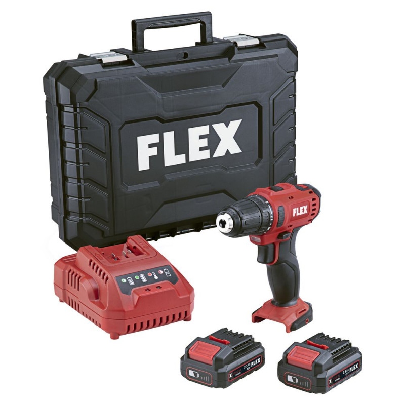 Flex-tools 532274 DD2G 12-LDBC/2.5 Accu boormachine 12 V incl. accu's en lader in koffer