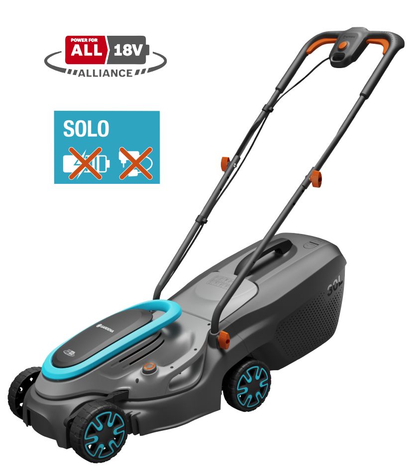 Gardena 14632-55 PowerMax 32/18V P4A solo Accu Grasmaaier excl. accu en lader 32 cm maaibreedte