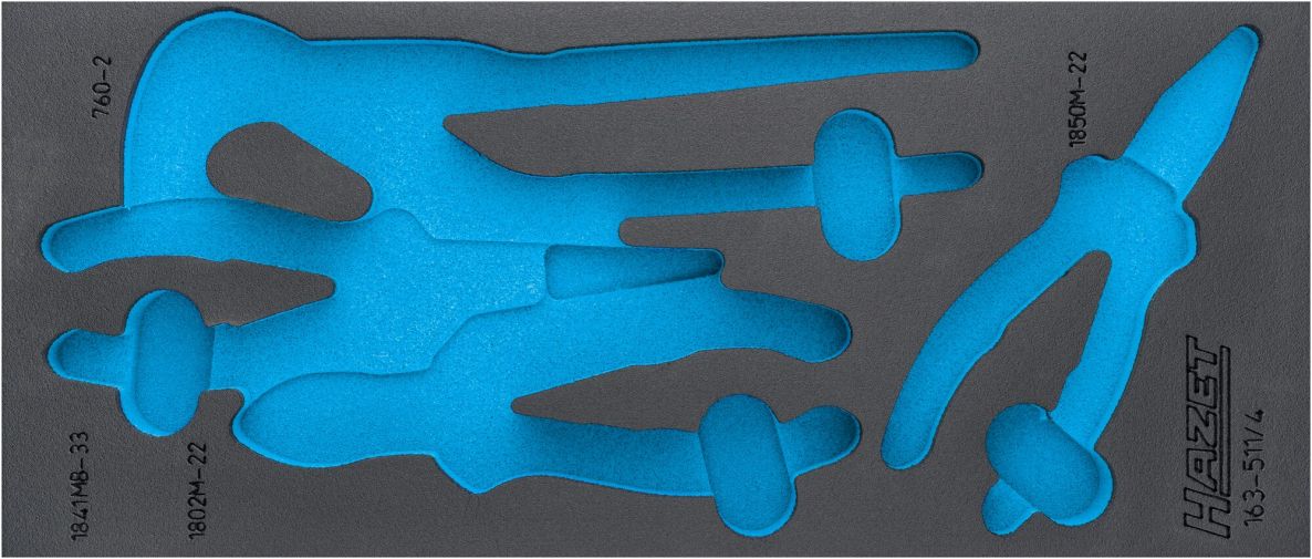 Hazet 163-511L 2-componenten zachte schuiminlage 392 mm x 172 mm