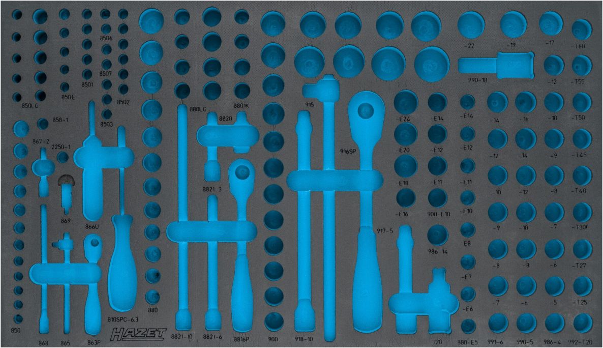 Hazet 163-549L 2-componenten zachte schuiminlage 691 mm x 392 mm