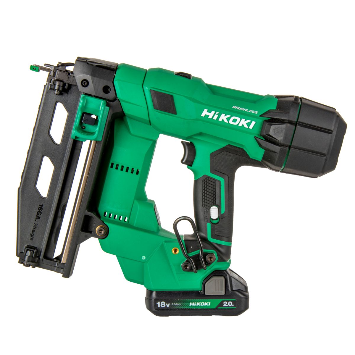 HiKOKI NT1865DSAWXZ Accu Spijkerapparaat 18V, 16 GAUGE, 2x 2,0Ah en lader in HSC IV koffer