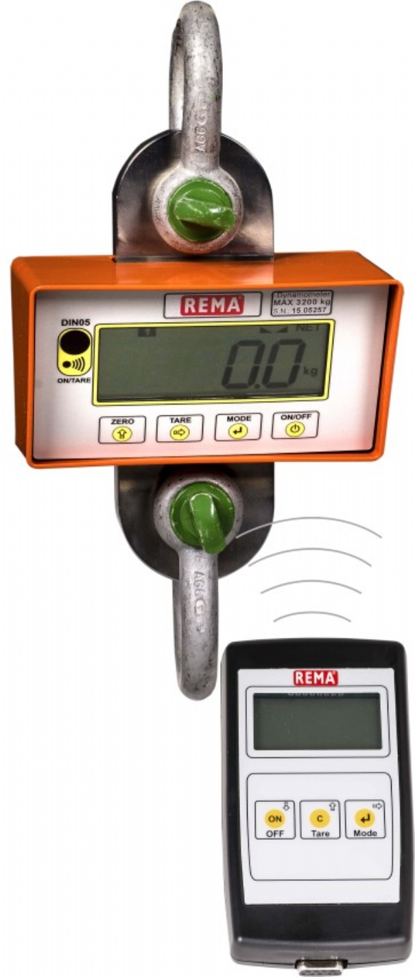 Rema 1513009 DSD05TX/RX-10.0T Dynamometer met afleesbare afstandsbediening 10000 kg model 05