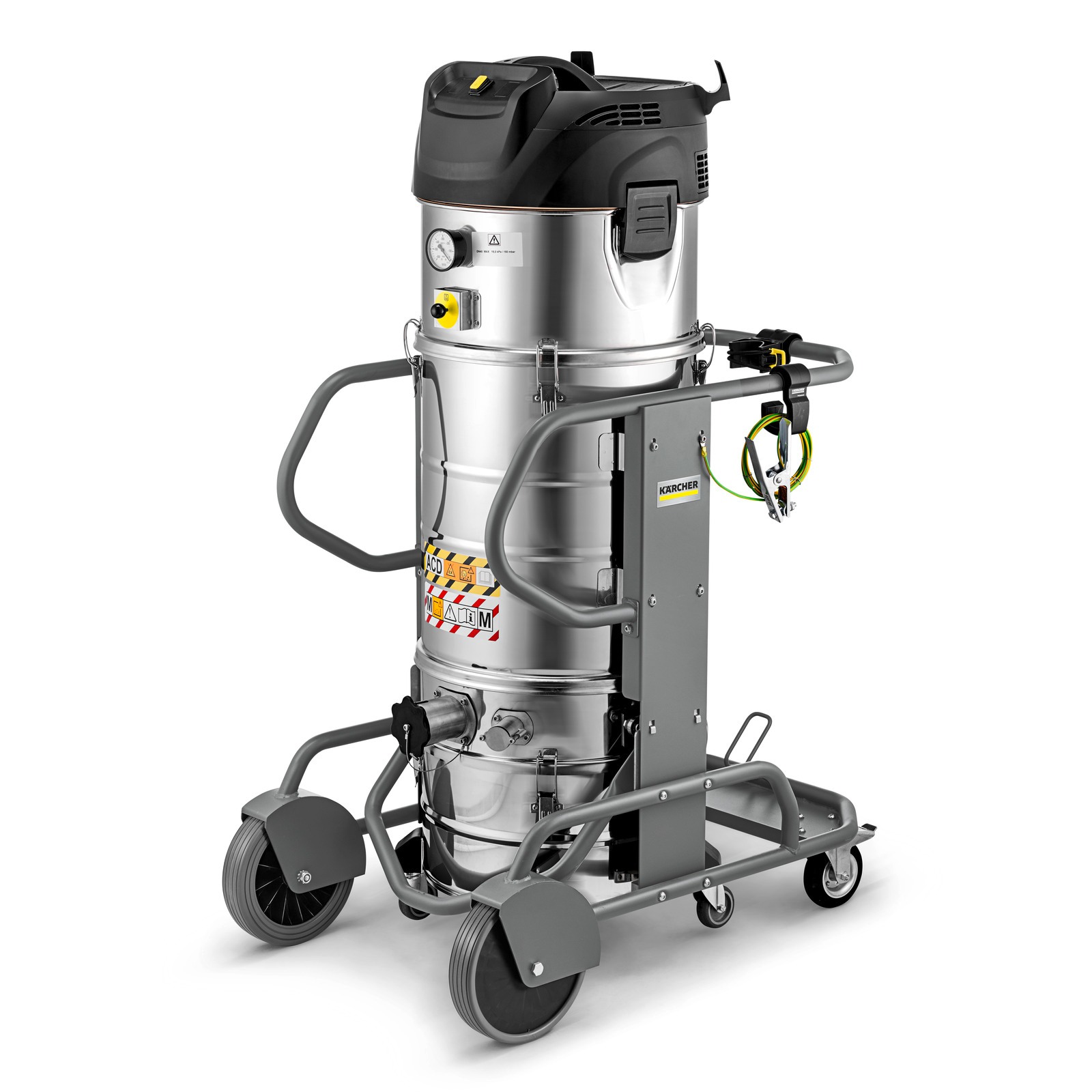 Kärcher Professional 9.991-081.0 IVM 60/12-1 M ACD WS Industriële RVS stofzuiger 230V 60L 74l/s 1.1kW fijnstof 