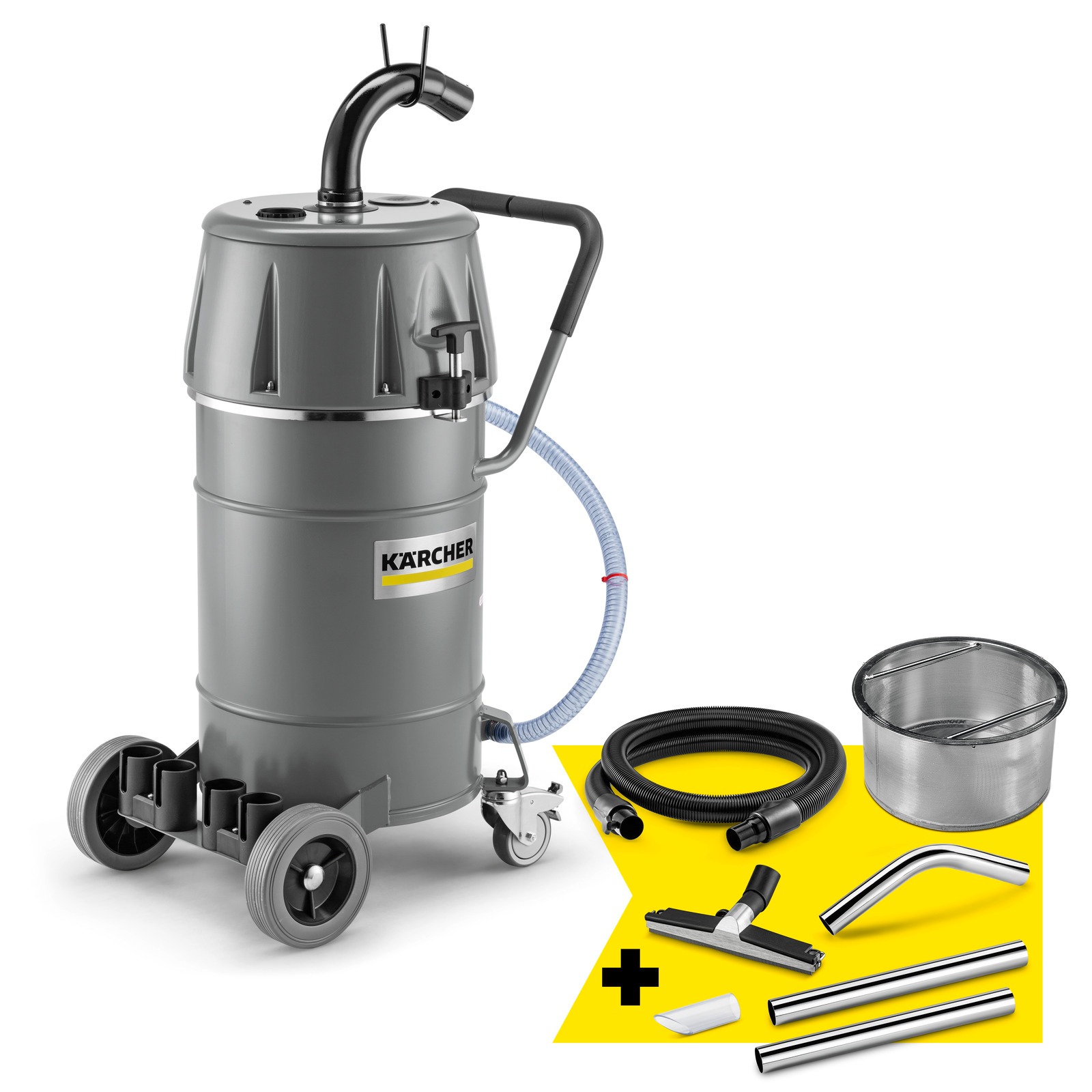 Kärcher Professional 9.991-107.0 IVR-L 65/24-2 Set Go!Further Industriële stofzuiger 230V 65L 144l/s 2.4kW vloei en (vaste)stoffen incl. vloerreinigingsset