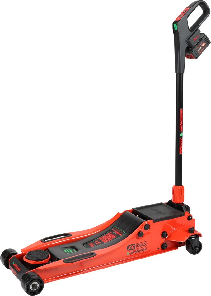 KS Tools 160.2010 e-performance Hydraulische Accu Krik 3 t, max. hoogte 616 mm 1x 4.0Ah accu en lader
