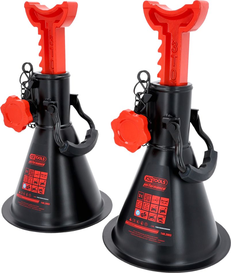 KS Tools 160.2003 performance Assteunen 3 t per paar