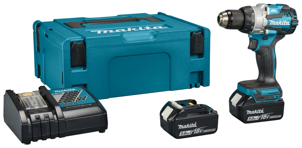 Makita DHP489RTJ Klopboormachine 18V 5.0Ah Li-Ion in Mbox