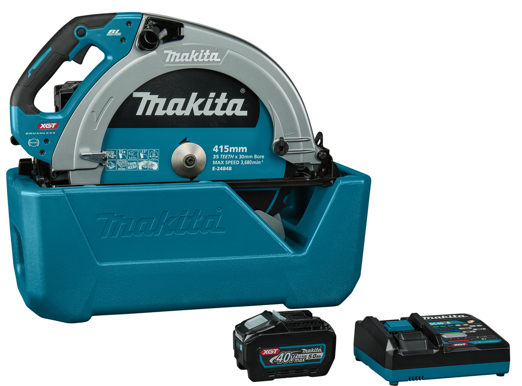 Makita HS013GT101 XGT 40V Max Accu-Cirkelzaag 415 mm 1x 5.0Ah accu en snellader in doos