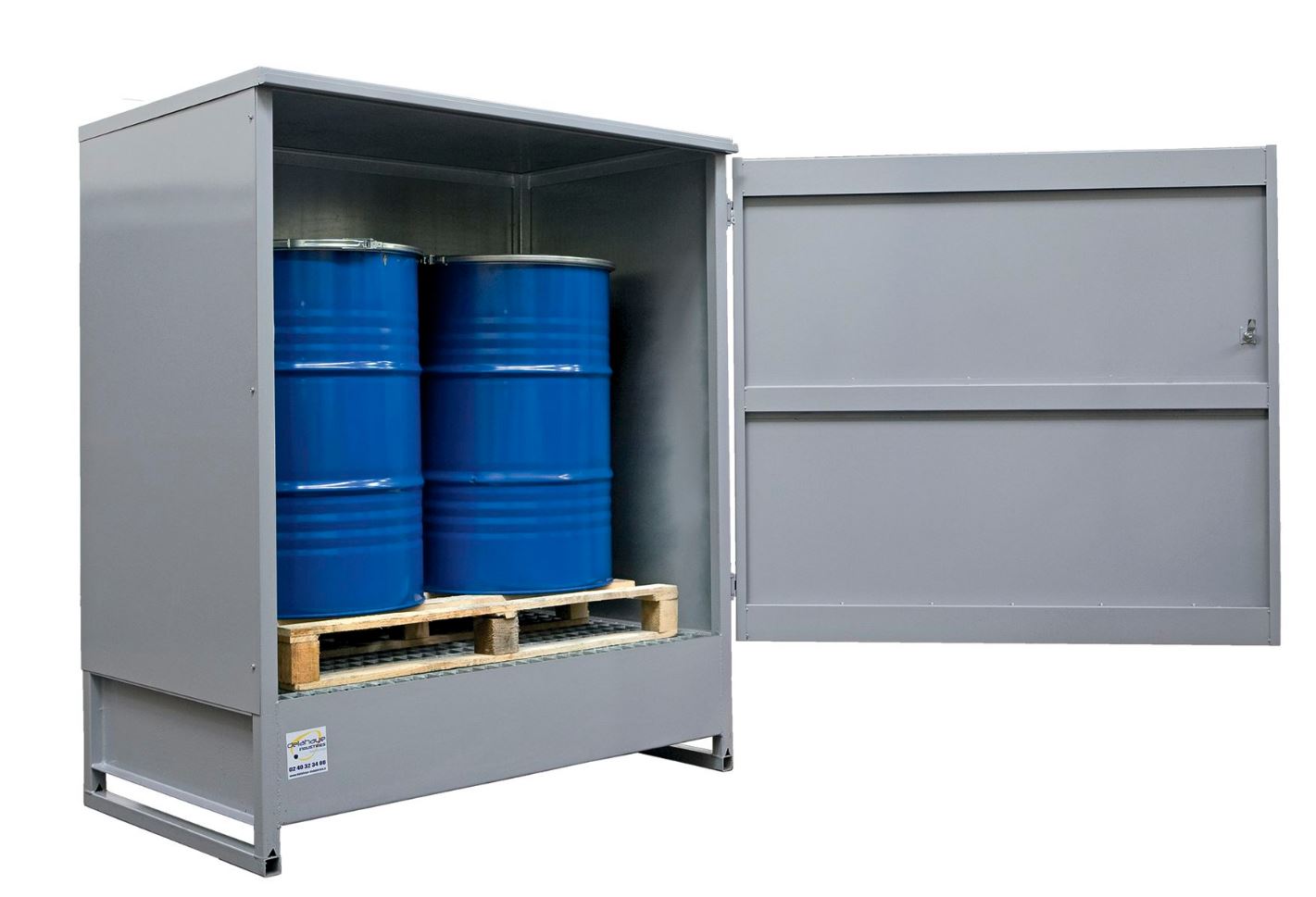 Metal Works 724576565 OQS2 Metalen opslagkast voor 2 vaten van 200L