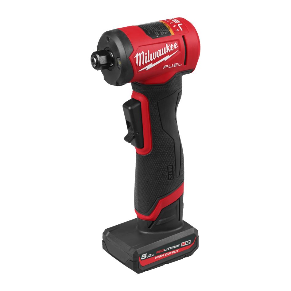 Milwaukee 4933498980 M12 FUEL FDGA2-522B Accu haakse slijper variabele snelheid 1x 12V 2,5Ah 1x 12V 5,0Ah accu en lader in tas 