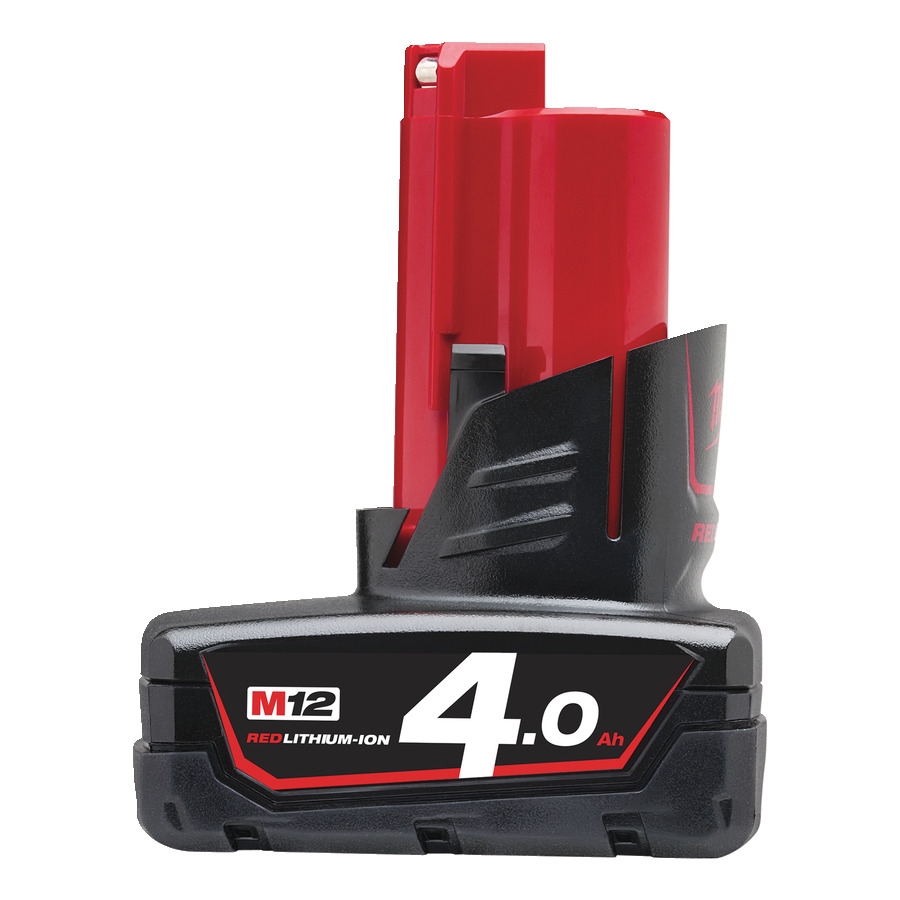 Milwaukee Accessoires 4932430065 M12 B4 Accu M12 12v 4,0ah red Li-Ion