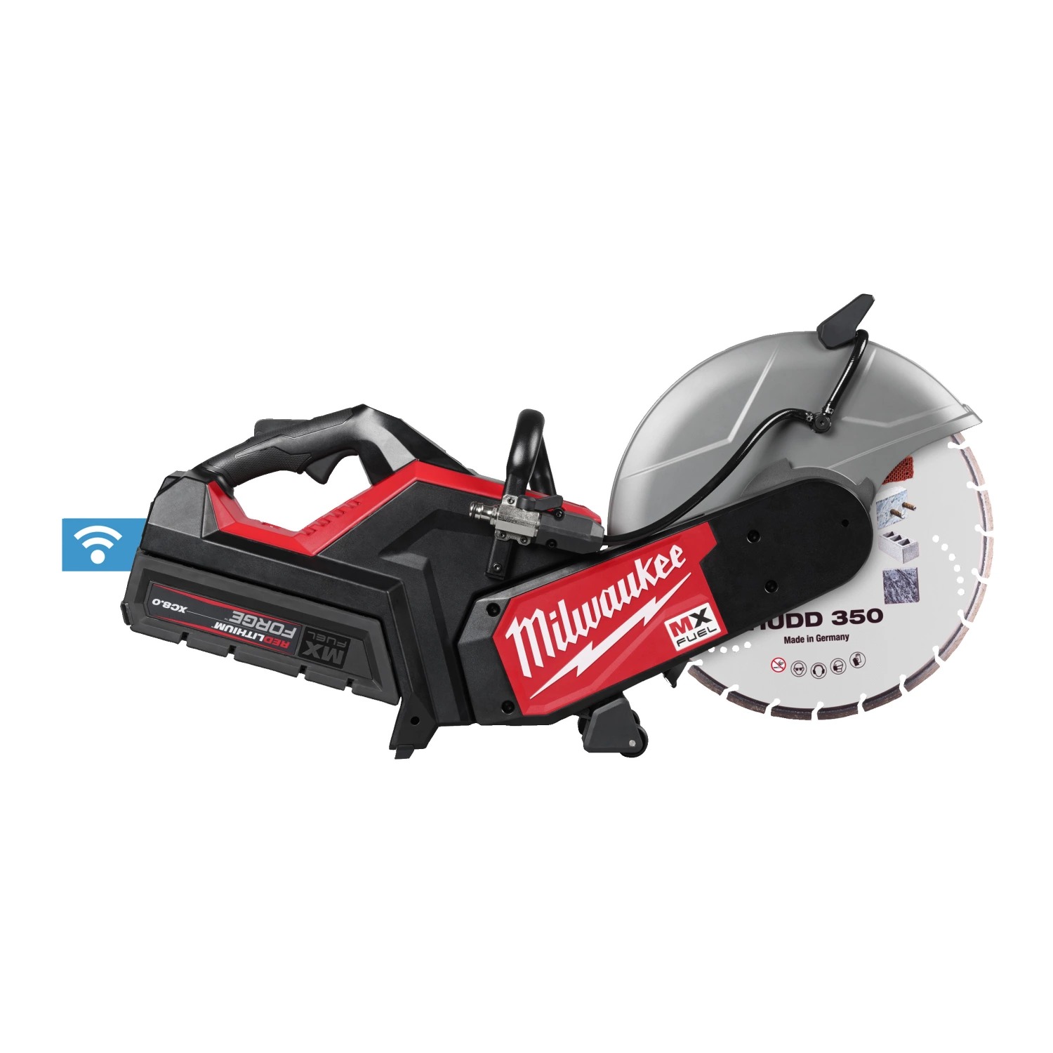 Milwaukee MX 4933499772 MX FUEL COS350G2FC-802 Accu-doorslijpmachine 350 mm 2x 8,0Ah accu en lader in transporttas