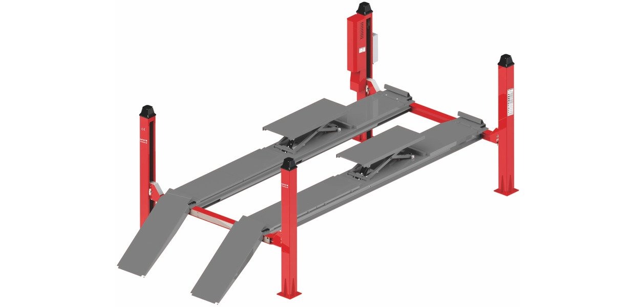 MW-Tools 724563280 HB455U 4-kolom Hefbrug 5,5T hulplift uitlijning 3x400V