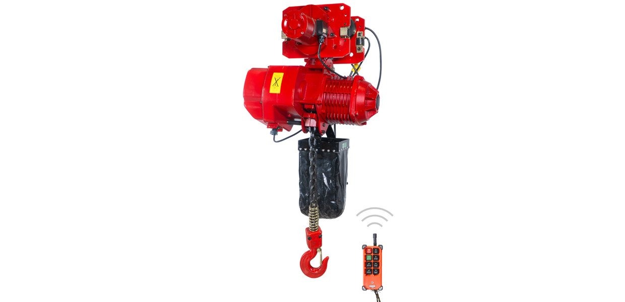 MW-Tools 729840117 KTT3062 Electr. kettingtakel 2T 6m 3x400V incl. afstandsbediening en trolley 