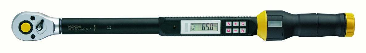 Proxxon 23338 Electronische MicroClick-Momentsleutel MC 200/E 20 - 200 Nm 1/2"