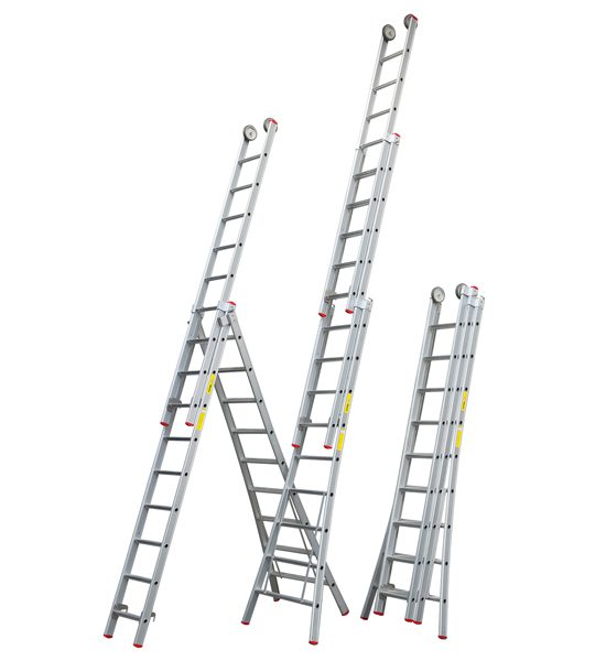 Little Jumbo 1250600312 Reformladder SuperPRO geanodiseerd uitgebogen bomen- 3x12