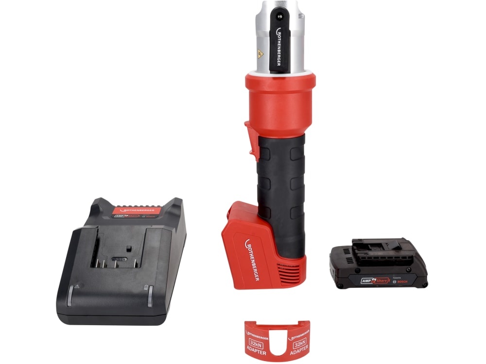Rothenberger 1000005483 ROMAX NANO Basisset Hybride accu persmachine 18V 32kN incl. 1x 2.0Ah en lader in doos