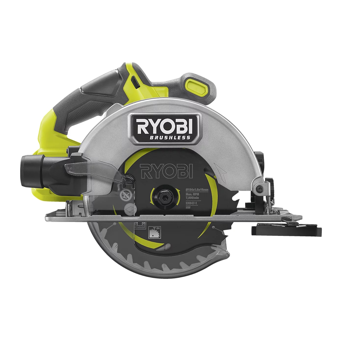 Ryobi 5133006496 ONE+ 18V Brushless Accu cirkelzaag 184 mm excl. accu en lader in doos