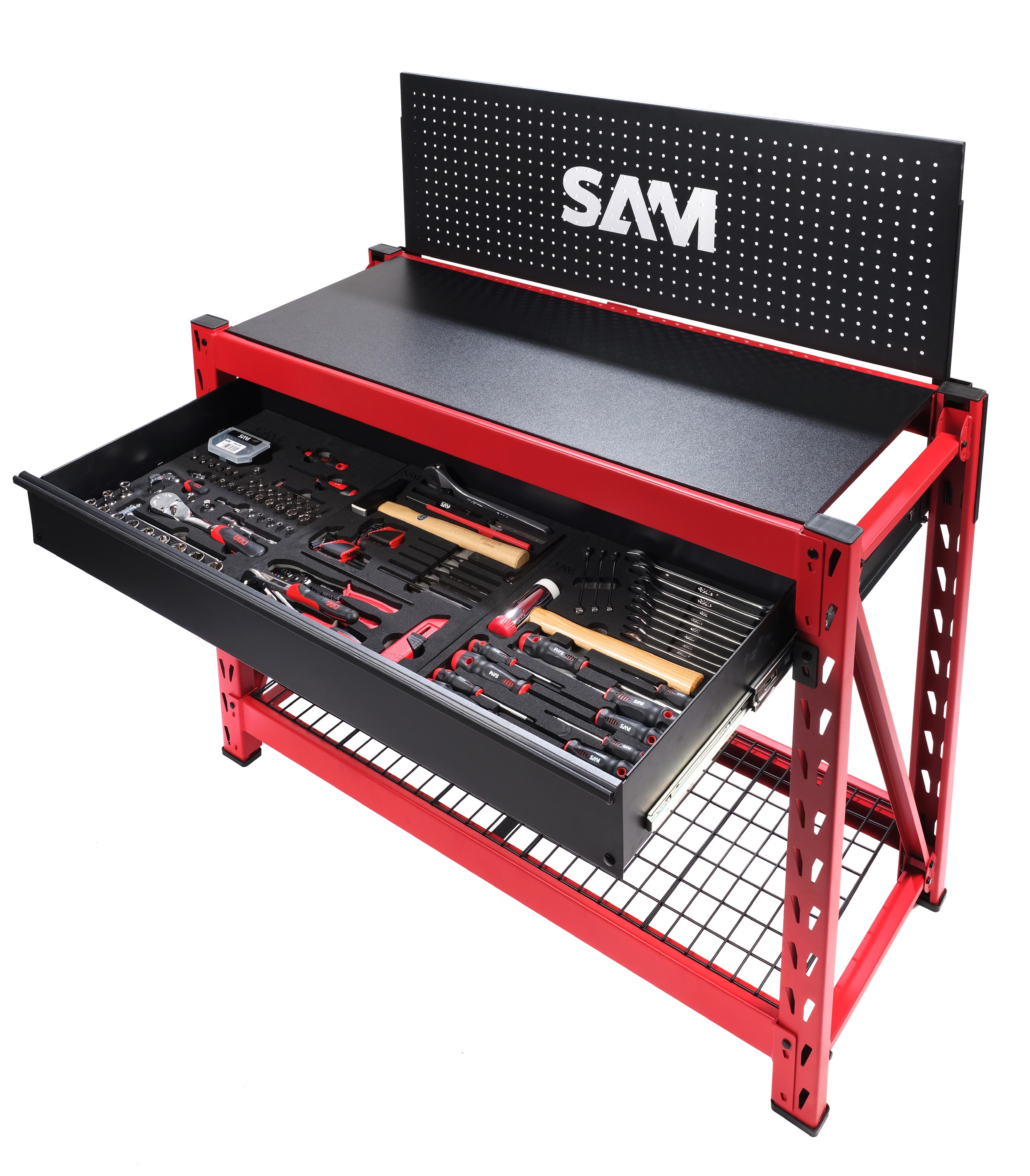 Sam CPP-150-ET Ultra compacte Werkbank met gereedschapset 150-delig