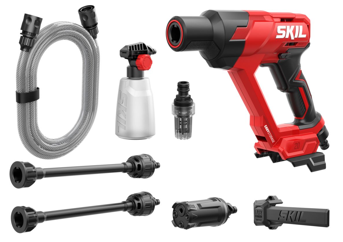 SKIL GW1E0762CA Accu medium drukreiniger 20V 24 bar excl. accu's en lader in doos