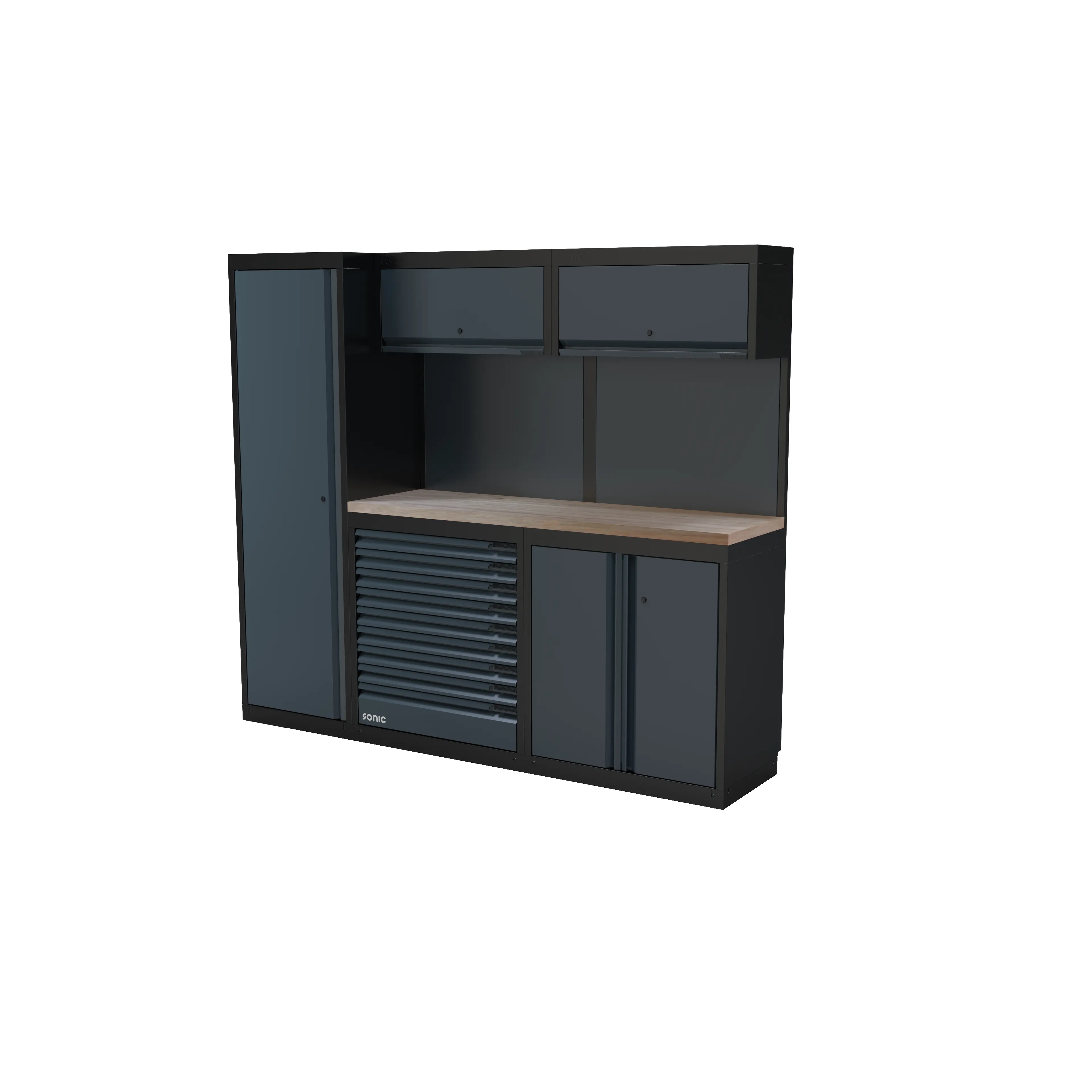 Sonic 4930602 NEXT MSS Werkplaatsopstelling met houten werkblad – 2300 mm