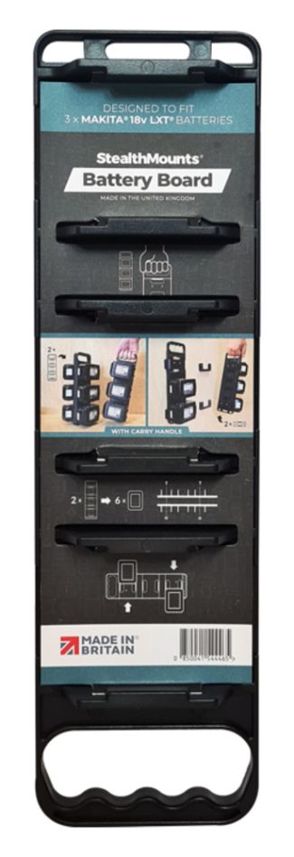 StealthMounts BD-MK18-H-1 Zwarte Batterijhouder voor Makita LXT met handgreep