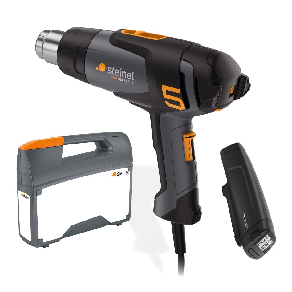 Steinel 089658 HeatMatic 2120 E Heteluchtpistool kabel 7,5m + HL Scan Temperatuurscanner in koffer