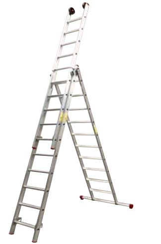 Little Jumbo 1250470314 Reformladder SuperPro 3 x 14 treden recht met stabilisatiebalk