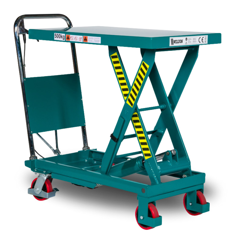 Weldon 750HT Heftafel 750kg PU wielen 1000x510mm