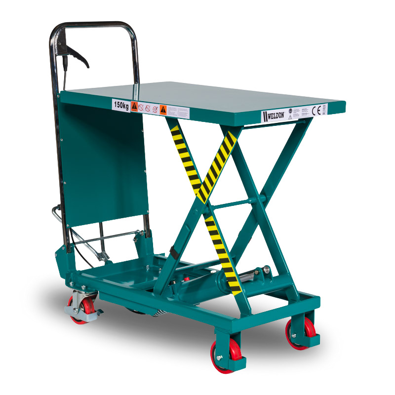 Weldon 1000HT Heftafel 1000kg PU wielen 1016x515mm